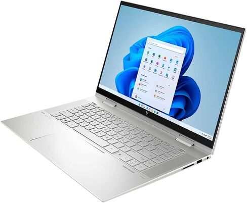 2022 HP Envy X360 2-in-1 15.6" FHD Touchscreen Laptop, Intel Core i7-1195G7, 32GB RAM, 1TB PCIe SSD, Backlit Keyboard, Intel Iris Xe Graphics, HD Webcam, B&O Audio, Win 11, Silver, 32GB USB Card in Kuwait