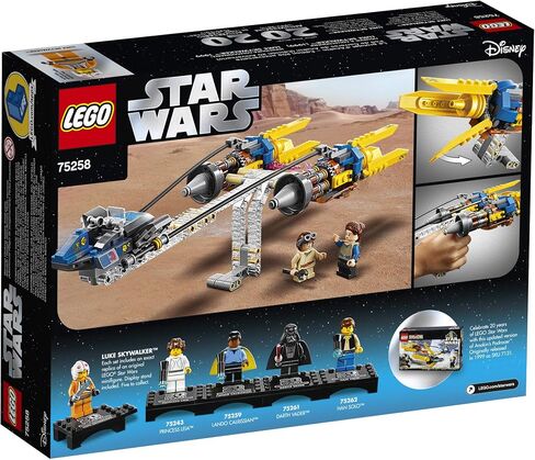 LEGO Star Wars: The Phantom Menace Anakin’s Podracer – 20th Anniversary Edition 75258 Building Kit in Kuwait