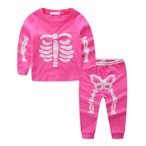 Mud Kingdom Glow in The Dark Skeleton Boys Pajamas Sets Short Sleeve Summer Black in Saudi Arabia