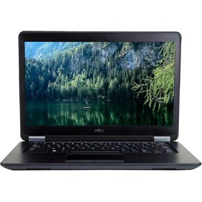 Dell Latitude E7450 Intel Core i5-5300U X2 2.3GHz 8GB 256GB SSD 14in, Black (Renewed) in Kuwait