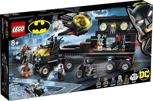 LEGO DC Mobile Bat Base 76160 Batman Building Toy, GOTHAM CITY Batcave Playset and Action Minifigures, Great ‘Build Your Own Truck’ Batman Gift for Kids Aged 6 and up (743 Pieces) in Saudi Arabia