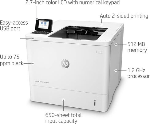 HP Laserjet Enterprise M609dn Duplex Printer with One-Year, Next-Business Day, Onsite Warranty (K0Q21A) in Saudi Arabia