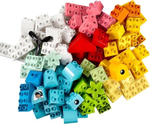 LEGO DUPLO Classic Heart Box 10909 Building Toy Set for Preschool Kids, Toddler Boys and Girls Ages 18mos+ (80 Pieces) in Saudi Arabia