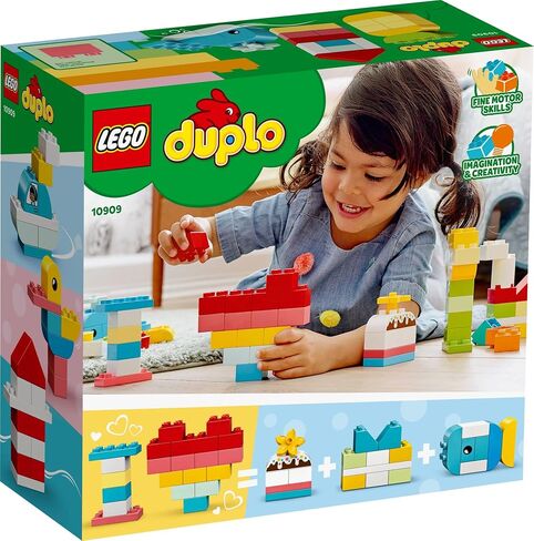 LEGO DUPLO Classic Heart Box 10909 Building Toy Set for Preschool Kids, Toddler Boys and Girls Ages 18mos+ (80 Pieces) in Saudi Arabia