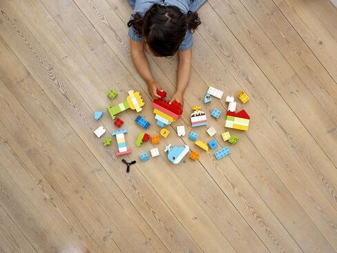 LEGO DUPLO Classic Heart Box 10909 Building Toy Set for Preschool Kids, Toddler Boys and Girls Ages 18mos+ (80 Pieces) in Saudi Arabia
