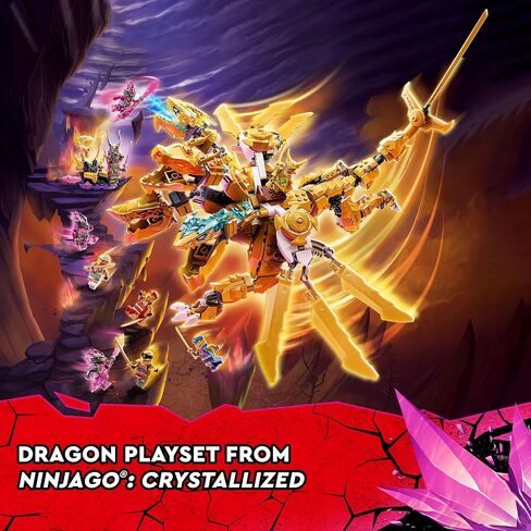 LEGO NINJAGO Lloyd’s Golden Ultra Dragon 71774 Ninja Building Toy Set for Boys, Girls, and Kids Ages 9+ (989 Pieces) in Saudi Arabia