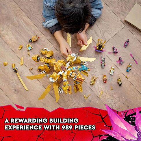 LEGO NINJAGO Lloyd’s Golden Ultra Dragon 71774 Ninja Building Toy Set for Boys, Girls, and Kids Ages 9+ (989 Pieces) in Saudi Arabia