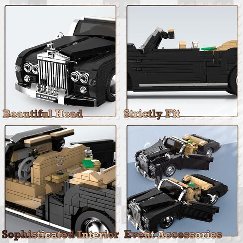 JMBricklayer Model Car Kits Building Blocks, Classic Model Toy Cars Building Sets, Collectible Retro Convertible Car Building Toys, Gifts for Teens Age 14+/Adults and Vehicle Enthusiasts(1096 Pieces) in Saudi Arabia