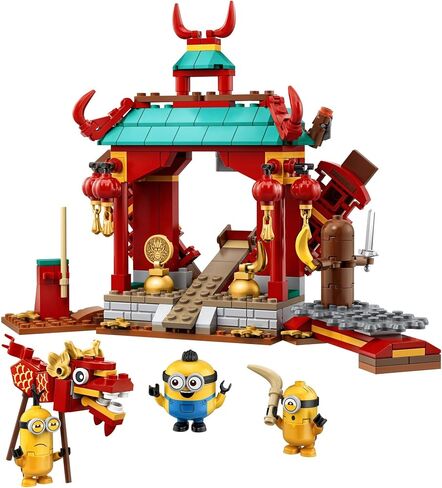 LEGO Minions: The Rise of Gru: Minions Kung Fu Battle (75550) Toy Temple Building Set for Kids, a Great Present for Kids Who Love Minions, Kevin and Stuart Minion Toy Figures (310 Pieces) in Saudi Arabia