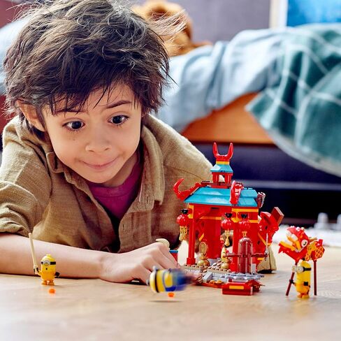 LEGO Minions: The Rise of Gru: Minions Kung Fu Battle (75550) Toy Temple Building Set for Kids, a Great Present for Kids Who Love Minions, Kevin and Stuart Minion Toy Figures (310 Pieces) in Saudi Arabia
