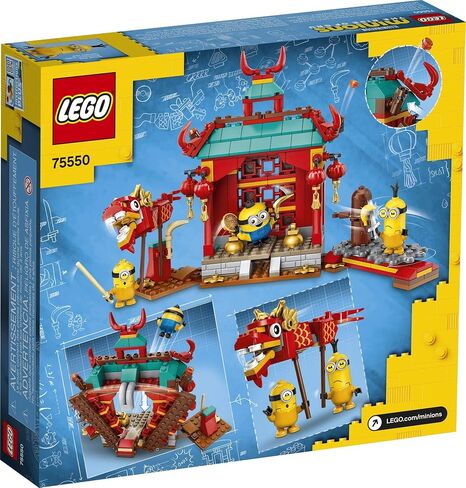 LEGO Minions: The Rise of Gru: Minions Kung Fu Battle (75550) Toy Temple Building Set for Kids, a Great Present for Kids Who Love Minions, Kevin and Stuart Minion Toy Figures (310 Pieces) in Saudi Arabia