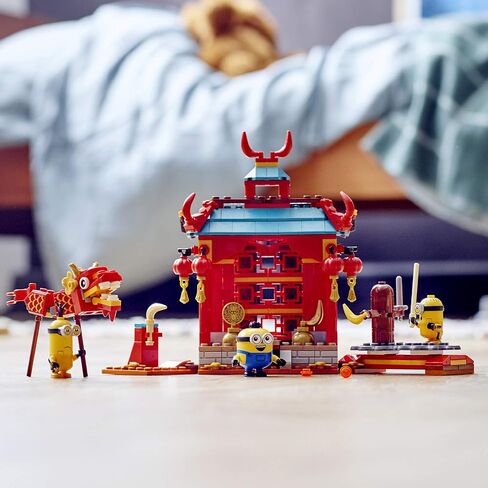 LEGO Minions: The Rise of Gru: Minions Kung Fu Battle (75550) Toy Temple Building Set for Kids, a Great Present for Kids Who Love Minions, Kevin and Stuart Minion Toy Figures (310 Pieces) in Saudi Arabia