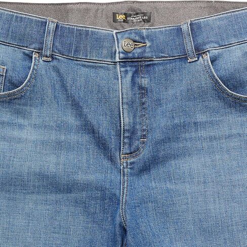 Lee Women's Plus Size Ultra Lux Mid-Rise Straight Leg Jean Short in Saudi Arabia