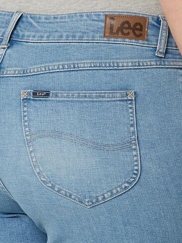 Lee Women's Plus Size Legendary Mid-Rise Cuffed Bermuda Jean Short in Saudi Arabia