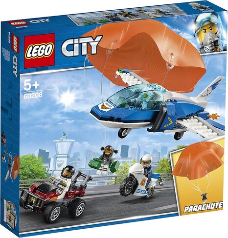City Police Sky Police Parachute Arrest Playset, Toy Jet & Buggy Car, Police Toys for Kids in Saudi Arabia