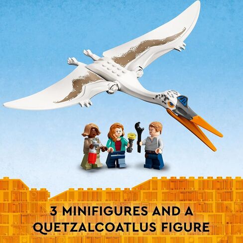 LEGO Jurassic Dominion World Quetzalcoatlus Plane Ambush 76947 Dinosaur Building Toy Set for Kids Aged 7 and up (293 Pieces) in Saudi Arabia