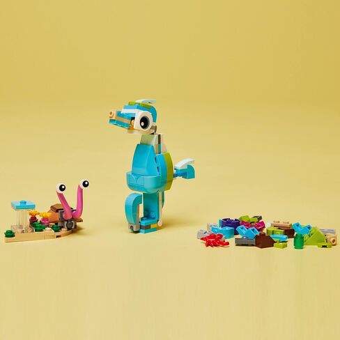 LEGO Creator 3in1 Dolphin and Turtle 31128 Building Toy Set for Kids, Boys, and Girls Ages 6+ (137 Pieces) in Saudi Arabia