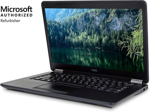 Dell Latitude E7450 Intel Core i5-5300U X2 2.3GHz 8GB 256GB SSD 14in, Black (Renewed) in Saudi Arabia