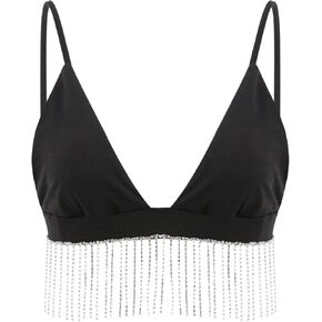 قميص Naimo النسائي ذو الكشكشة والترتر، صدرية Bralette للرقص in Kuwait
