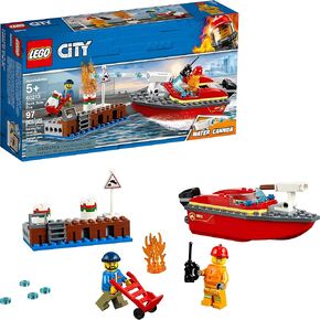 LEGO City Dock Side Fire 60213 Building Kit (97 Pieces) in Saudi Arabia