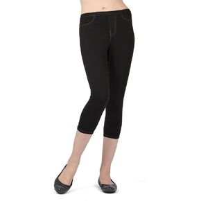 MeMoi Priga Denim Cotton Capri Jean Leggings in Kuwait