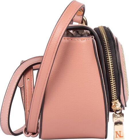 Nicole Lee Venus Mini Heart Shaped Studded Crossbody, Small Flap Bag with Adjustable, Detachable Strap in Saudi Arabia