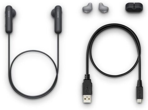 Sony WI-SP500 Wireless in-Ear Sports Headphones, Bluetooth Earbuds, Black (International Version) in Saudi Arabia