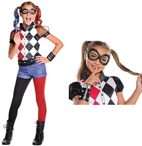 Rubie's Girl's DC Superhero Harley Quinn Costume, Small in Saudi Arabia