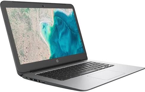 HP 14" HD Chromebook, Intel Celeron Processor Up to 2.52GHz, 2GB RAM, 16GB SSD, Super-Fast WiFi, Chrome OS (Dale Silver) (Renewed) in Kuwait