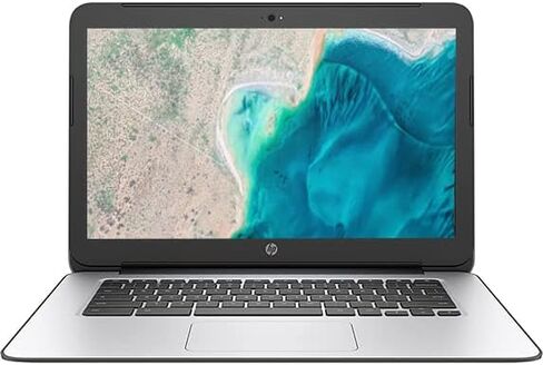 HP 14" HD Chromebook, Intel Celeron Processor Up to 2.52GHz, 2GB RAM, 16GB SSD, Super-Fast WiFi, Chrome OS (Dale Silver) (Renewed) in Kuwait