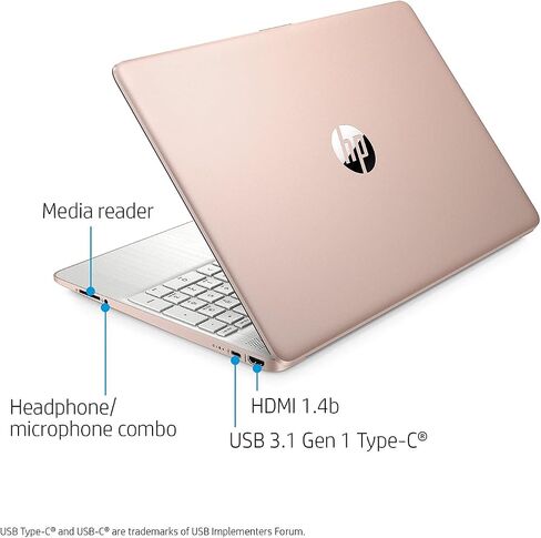 كمبيوتر محمول HP Pavilion مقاس 15.6 بوصة FHD (أحدث طراز لعام 2021)، AMD Ryzen 5 5500U (Beats i7-11370H)، ذاكرة وصول عشوائي سعتها 16 جيجابايت، محرك أقراص PCIe NVMe M.2 SSD بسعة 512 جيجابايت، رفيع ومحمول، شاشة صغيرة الحواف ومضادة للوهج، عمر بطارية طويل ، وي in Saudi Arabia