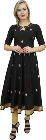 Bimba Designer Anarkali Kurta Indian Ethnic Gota Work Cotton Kurti in Saudi Arabia