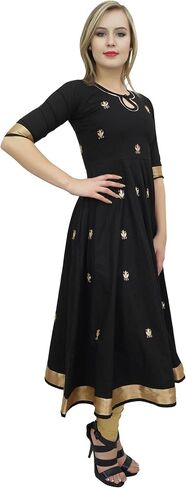 Bimba Designer Anarkali Kurta Indian Ethnic Gota Work Cotton Kurti in Saudi Arabia