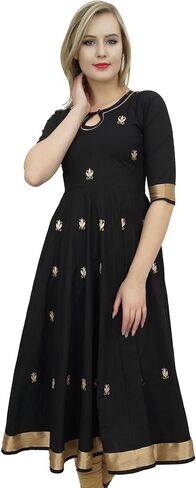 Bimba Designer Anarkali Kurta Indian Ethnic Gota Work Cotton Kurti in Saudi Arabia