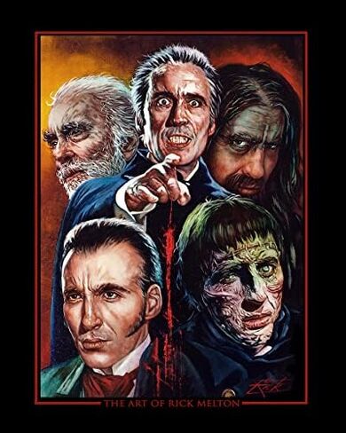 Christopher Lee Mens Black T Shirt Gothic Horror Halloween Fashion Rick Melton Movie Poster Tshirt in Saudi Arabia