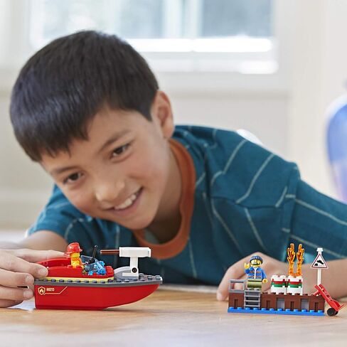 LEGO City Dock Side Fire 60213 Building Kit (97 Pieces) in Saudi Arabia
