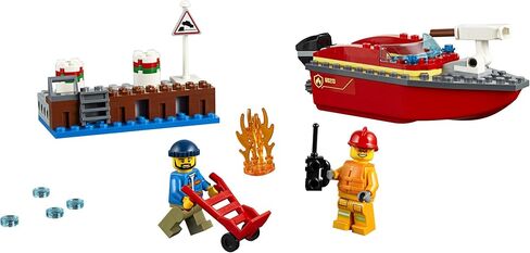 LEGO City Dock Side Fire 60213 Building Kit (97 Pieces) in Saudi Arabia