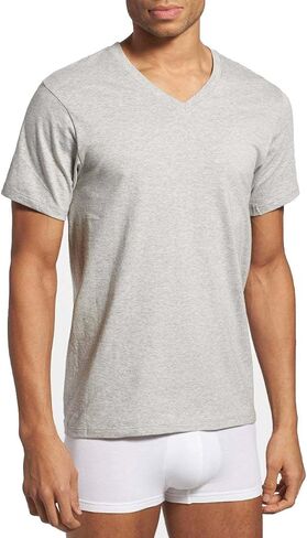 Calvin Klein Men's Cotton Classics Multipack Pack V Neck T-Shirt in Saudi Arabia