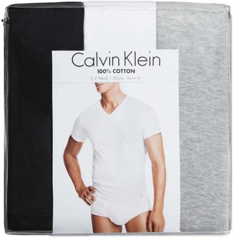 Calvin Klein Men's Cotton Classics Multipack Pack V Neck T-Shirt in Saudi Arabia