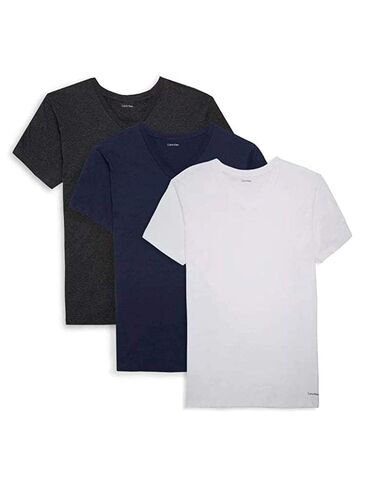 Calvin Klein Men's Cotton Classics Multipack Pack V Neck T-Shirt in Saudi Arabia
