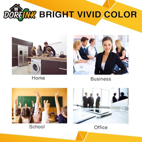 خرطوشة حبر DOREINK معاد تصنيعها 910 910XL بديلة لطابعة HP 910 910XL OfficeJet Pro 8025 8020 8035 8028 8022 8010 8015 8018 (أسود، سماوي، أرجواني، أصفر، 4 عبوات) in Kuwait