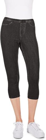 MeMoi Priga Denim Cotton Capri Jean Leggings in Saudi Arabia