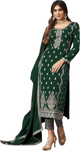Heni Fashion Indian/Pakisatni Party/Wedding Wear Readymade Straight Salwar Kameez/Salwar Suit for Women in Kuwait