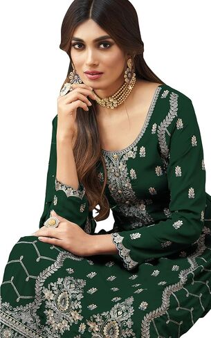 Heni Fashion Indian/Pakisatni Party/Wedding Wear Readymade Straight Salwar Kameez/Salwar Suit for Women in Kuwait