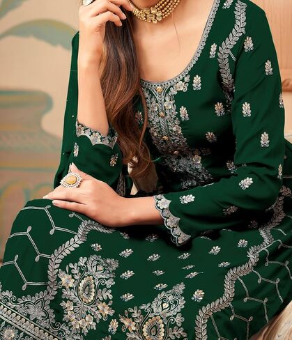 Heni Fashion Indian/Pakisatni Party/Wedding Wear Readymade Straight Salwar Kameez/Salwar Suit for Women in Kuwait