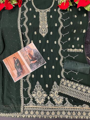 Heni Fashion Indian/Pakisatni Party/Wedding Wear Readymade Straight Salwar Kameez/Salwar Suit for Women in Kuwait