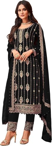 Heni Fashion Indian/Pakisatni Party/Wedding Wear Readymade Straight Salwar Kameez/Salwar Suit for Women in Kuwait