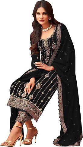 Heni Fashion Indian/Pakisatni Party/Wedding Wear Readymade Straight Salwar Kameez/Salwar Suit for Women in Kuwait