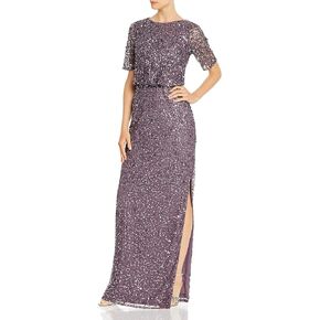 Adrianna Papell Women's Beaded Long Dress