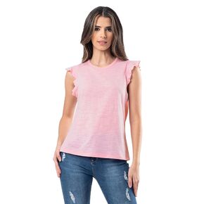 Lee Women's Ruffle Sleeve Crewneck Tank Top in Kuwait